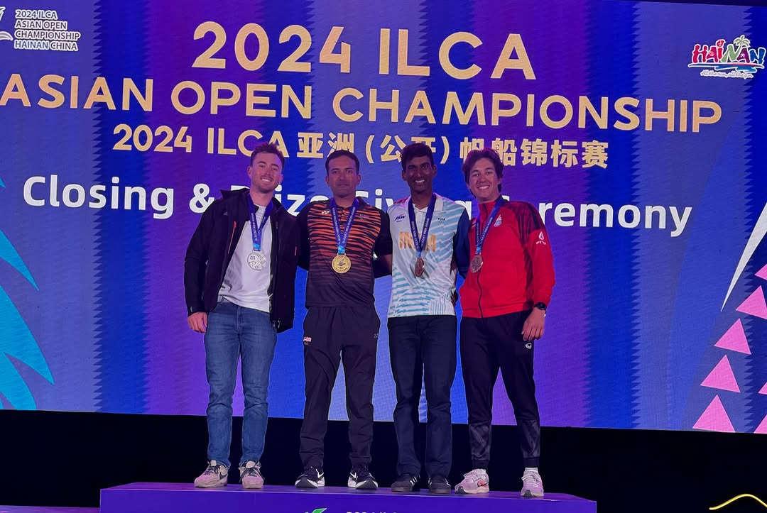 Vishnu Saravanan, Two-Time Olympian, Clinches Bronze At 2024 ILCA Asian Open Championship