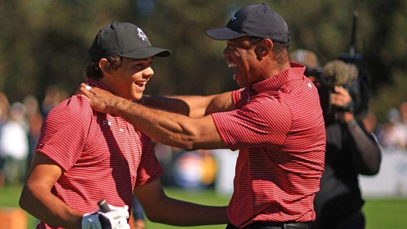 Team Langer Edge Tiger Woods And Son Charlie In PNC Championship Playoff