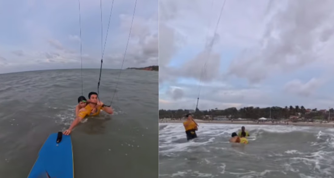 WATCH: Bruno Lobo, Olympic Kite Surfer, Rescues Drowning Woman In Sao Luis