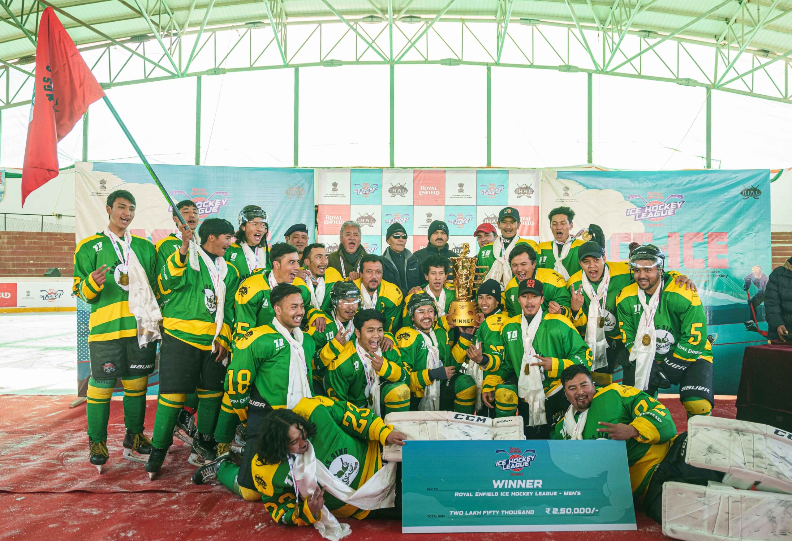 Kang Sings Defend Royal Enfield Ice Hockey League Men’s Title 