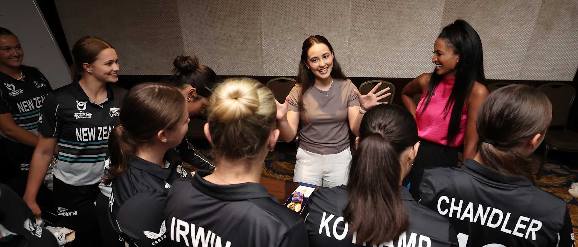 New Zealand U-19 World Cup Squad Take Olympic Wisdom From Farah Ann Abdul Hadi