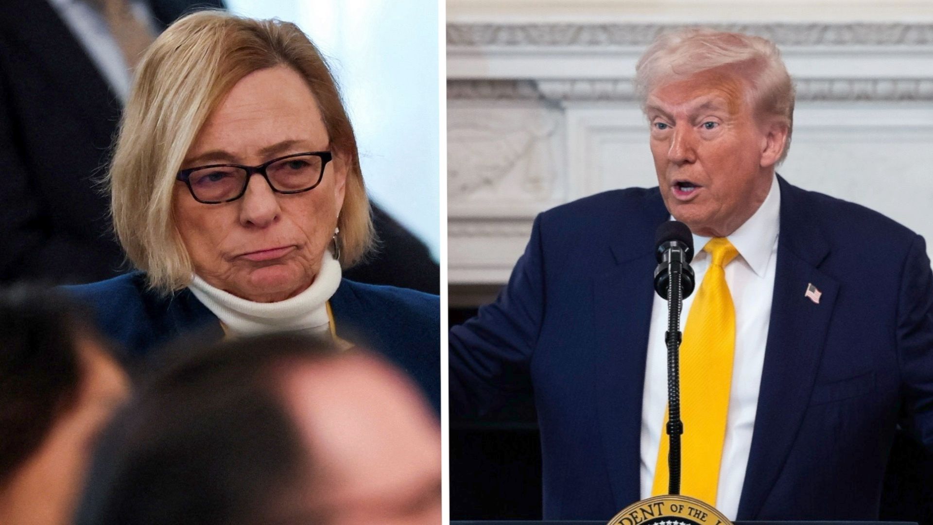 WATCH: Donald Trump Clashes With Maine Governor Janet Mills Over Transgender Athletes