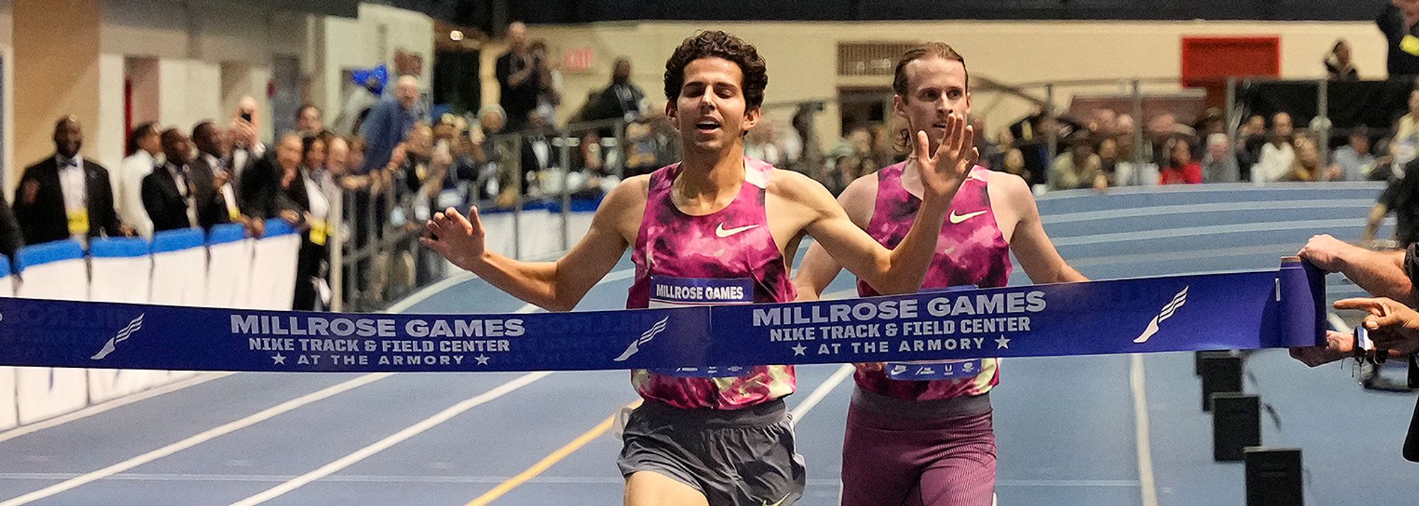 WATCH: Grant Fisher Breaks 21-Year-Old World Record At 2025 BU David Hemery Valentine Invitational Indoor Meet