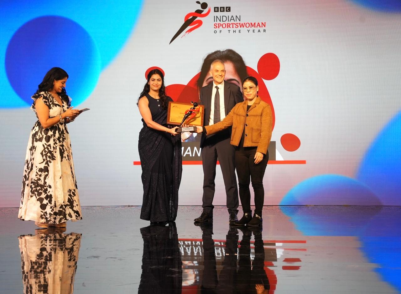 WATCH: Manu Bhaker Receives BBC Indian Sportswoman Of The Year 2024