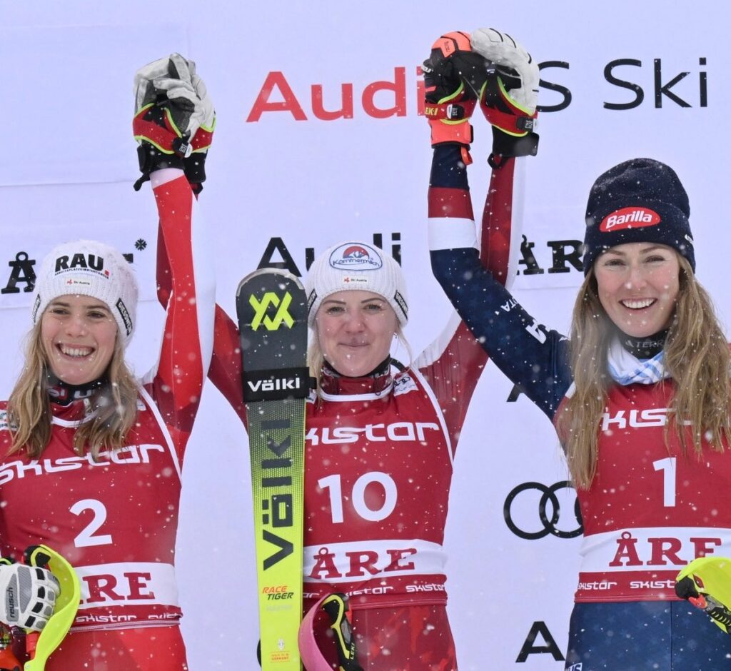 Mikaela Shiffrin Sets World Cup Podium Record On 'Katharina Day'